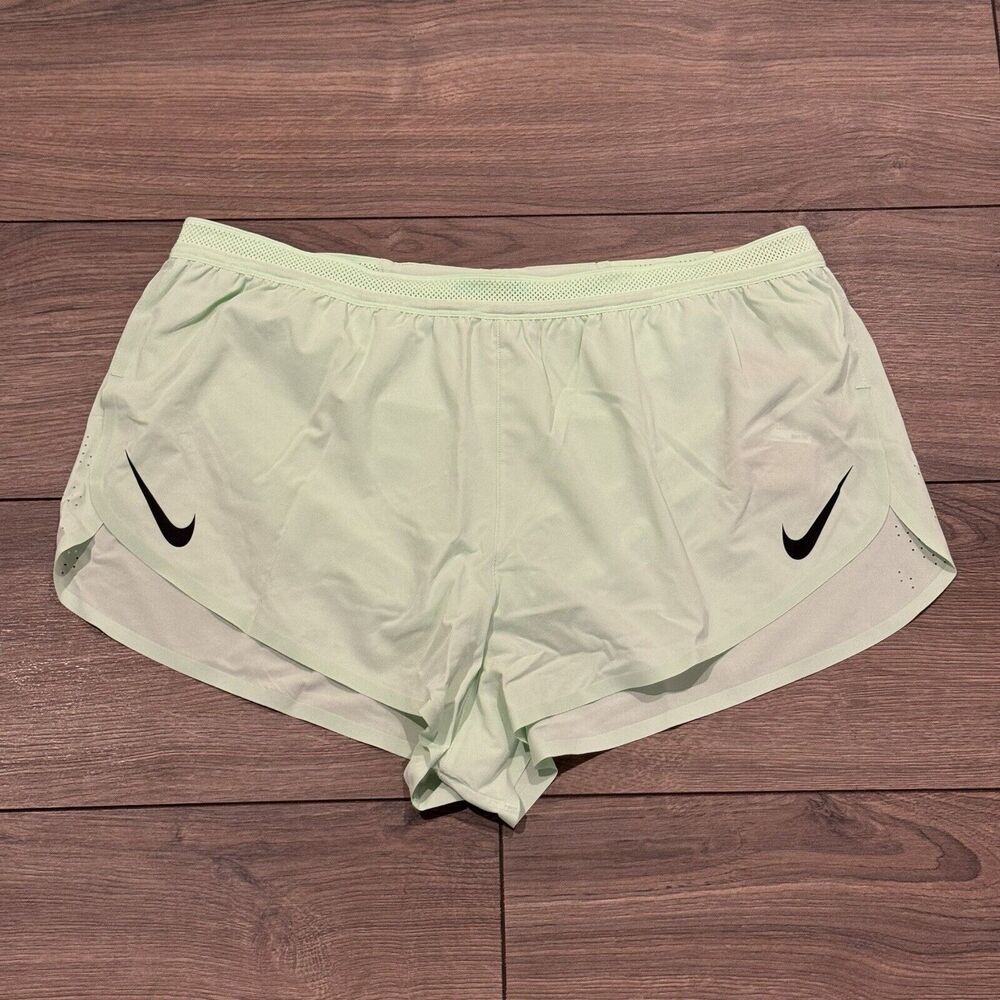 Nike Aeroswift Dri-Fit ADV 2" Brief Lined Running Shorts Mens XL Vapor Green